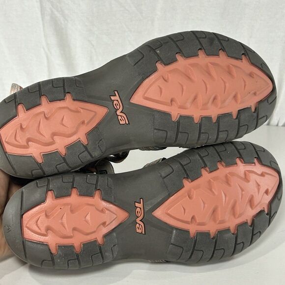 TEVA WOMEN TIRRA TAUPE MULTI STRAPPY SPORTS SANDALS Hiking US 9 - Picture 5 of 6